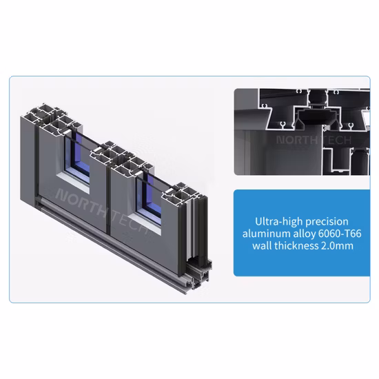Portas bifold à prova d'água estilo moderno padrão americano Windows Varanda de alumínio Porta dobrável deslizante de vidro